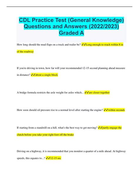 how hard is the cdl knowledge test|general knowledge cdl test 50 questions.